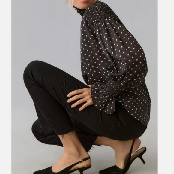 MOTHER Denim The Insider Crop Step Fray Jeans Black Not Guilty Size 30 NWT - Picture 8 of 9